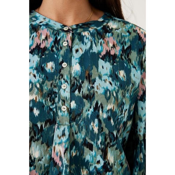 NWT GARCIA Misty Fields Print Blouse - Picture 5 of 8